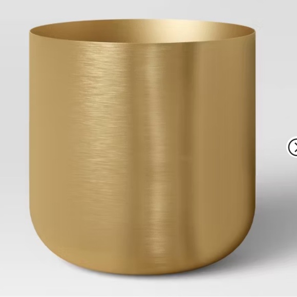 Threshold Other - NWT Brass Planter by Threshold Leakproof and Lacquered Iron for a Stylish Touch